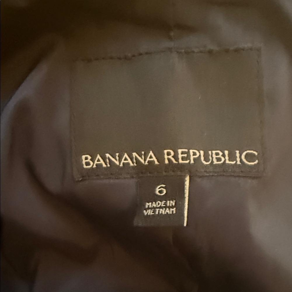 Banana Republic Jacket Blue Womens Sz 6 Blazer Coat One Button Front Lined - Picture 4 of 4